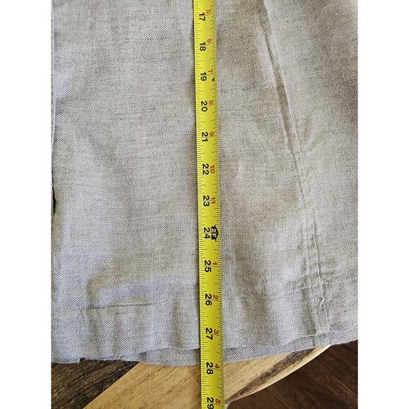 Eileen Fisher Linen Blend Gray Silver Metallic Shimmer Blazer Women's Size M - Picture 8 of 11